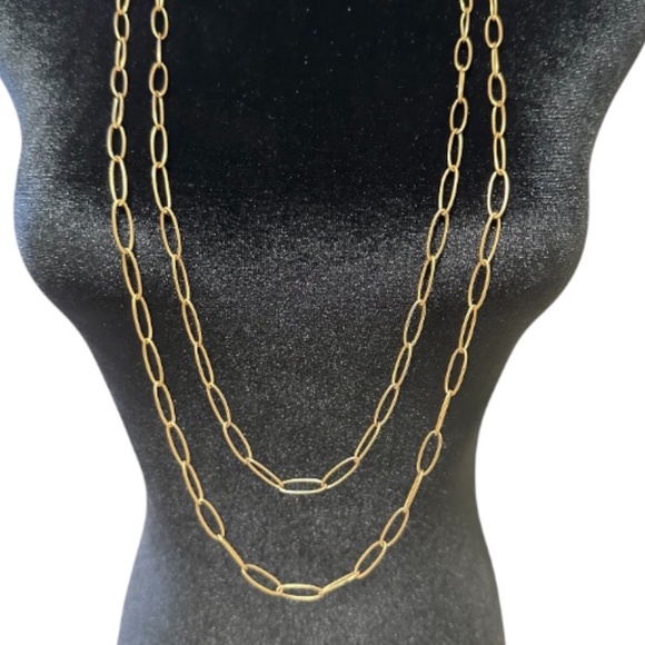 Paperclip Chain Set of 2 Necklaces - Picture 2 of 12